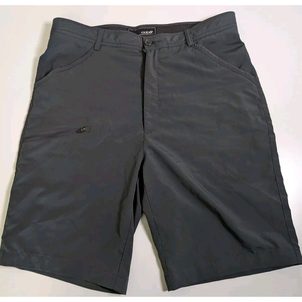 Oobe Men's 36x10 Shorts Zipper pocket dark gray Camp Outdoor Fishing Hiking